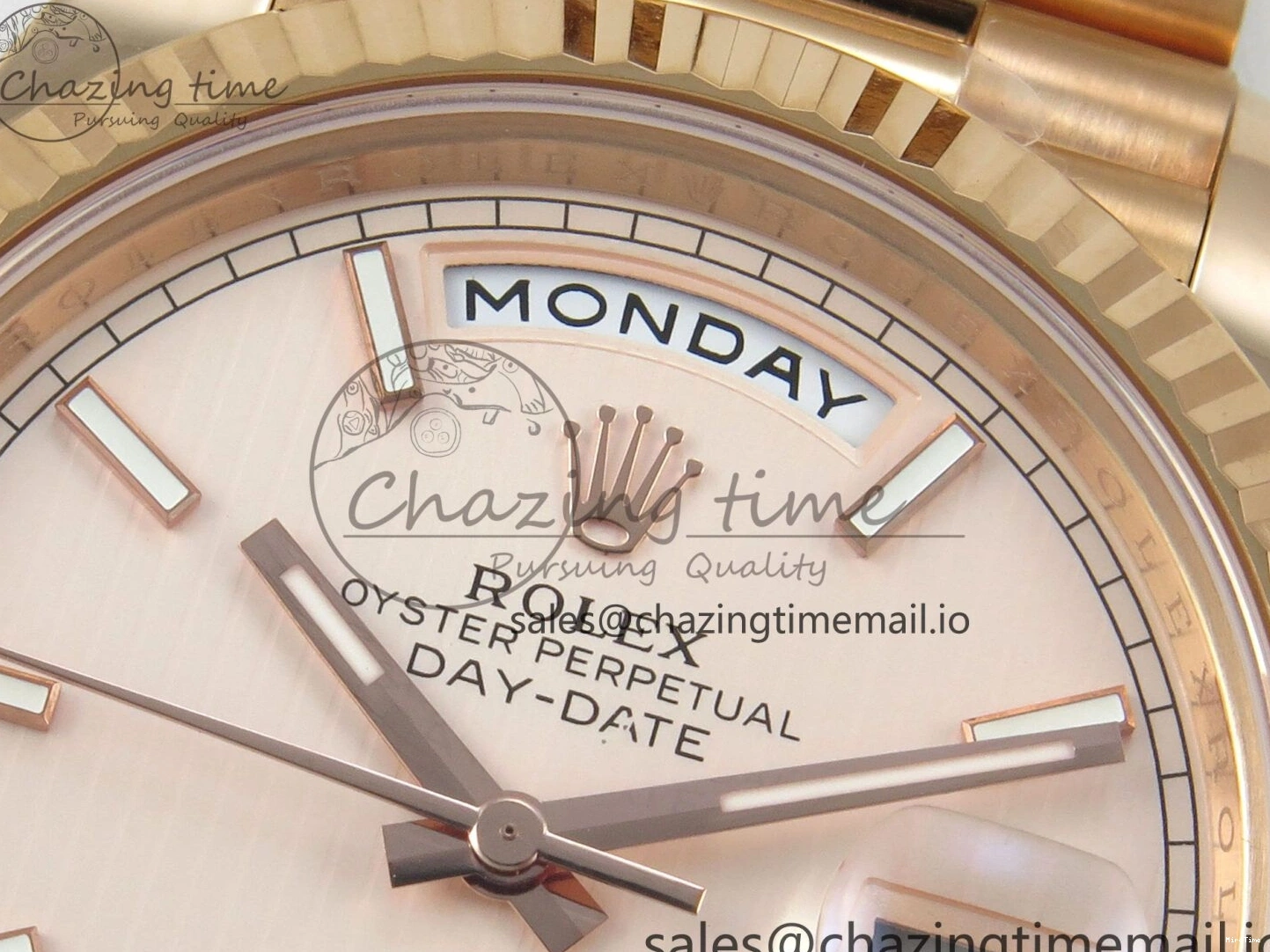 MiroTime 0113 Day Date 40 RG 228235 THBF 1:1 Best Edition RG Marker Dial on President Bracelet VR3255 V3 (Gain Weight) Seasonal 260